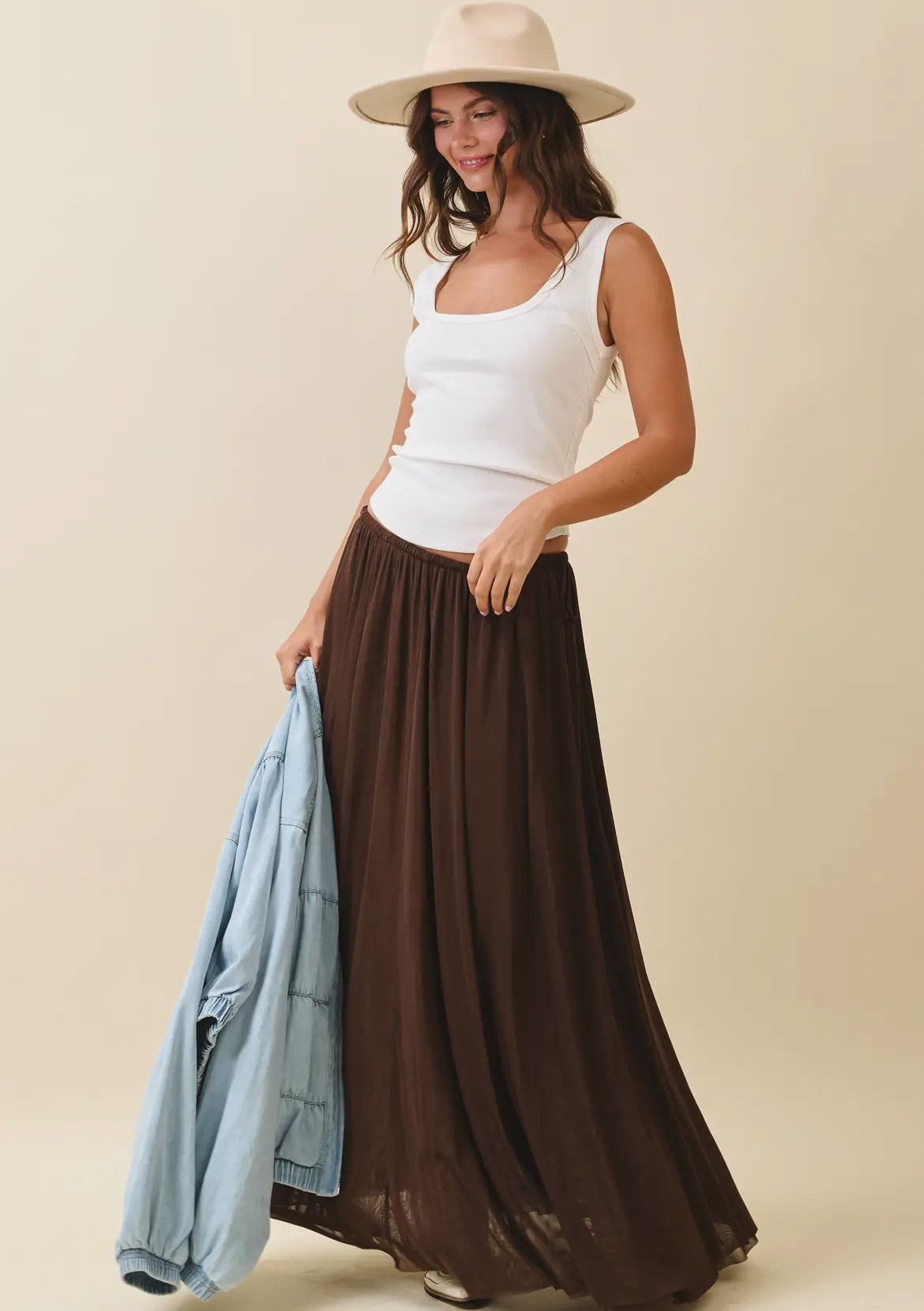 Flowy long skirt