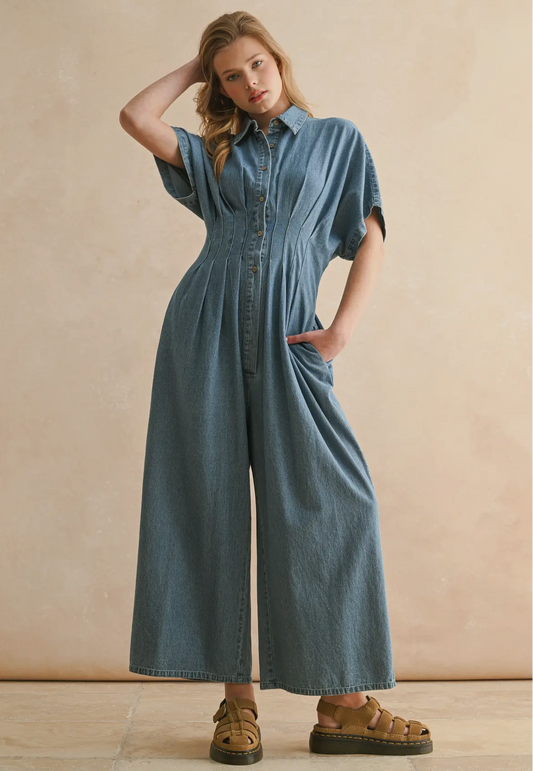 Denim light jumpsuit