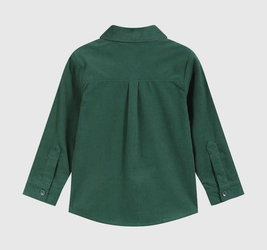 Santa Corduroy Button Shirt